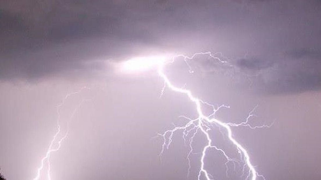 Bliksem / onweer in Deventer