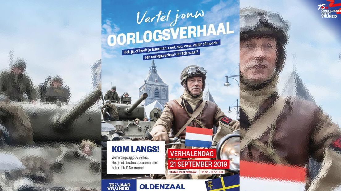 Oproep aan inwoners van Oldenzaal om verhalen te komen vertellen over de oorlog