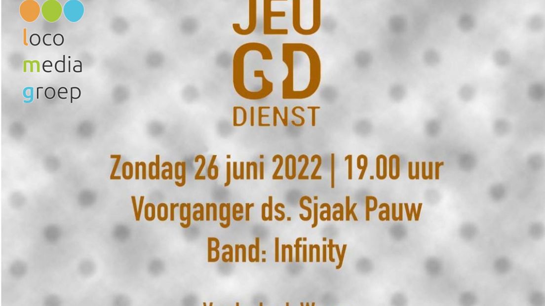 Jeugddienst in de Vredeskerk
