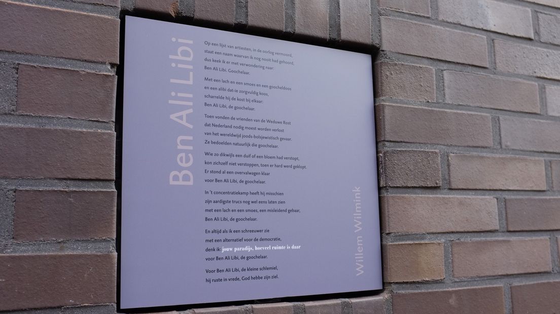 Gedenkteken voor vermoorde goochelaar Ben Ali Libi onthuld RTV Noord
