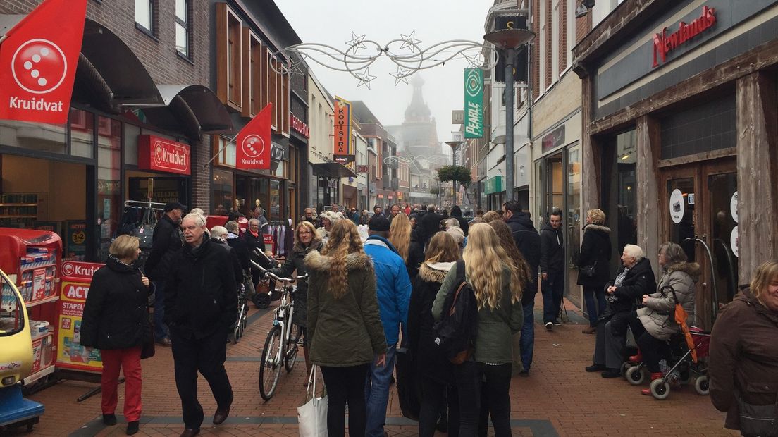 De winkelstraat van Winschoten