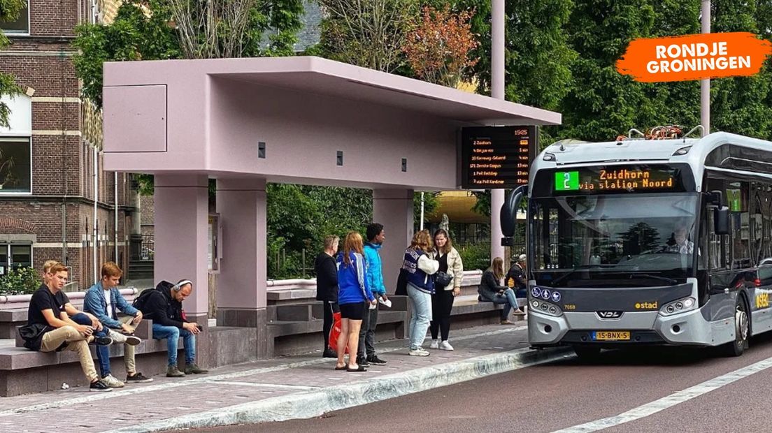 Is deze bushalte in Stad mooi?