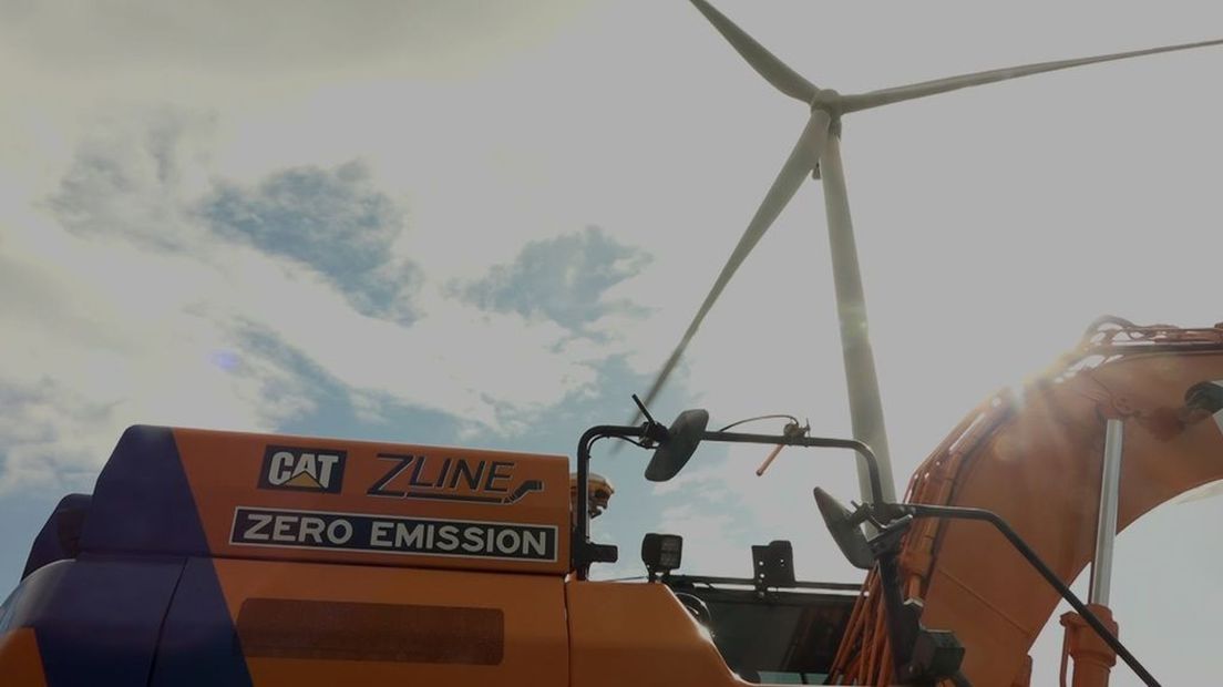 Bij het energiepark in Geldermalsen komt een laadplein voor zware elektrische machines