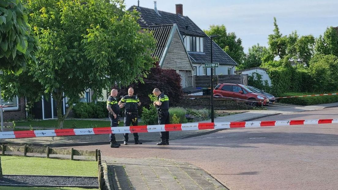 De politie doet onderzoek in Winterswijk.