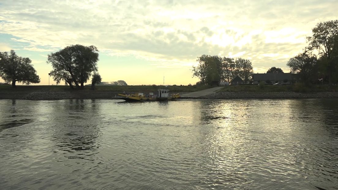 De veerpont bij Brummen.