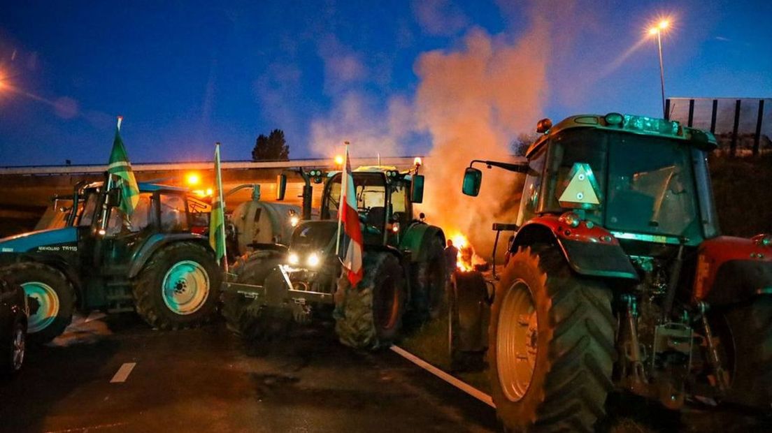 Een boerenprotest, eerder deze week in onze provincie.