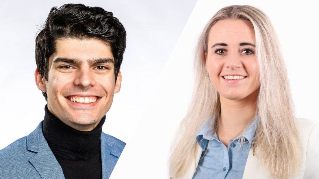 Romano Boshove (links) en Noortje Haarman (rechts)