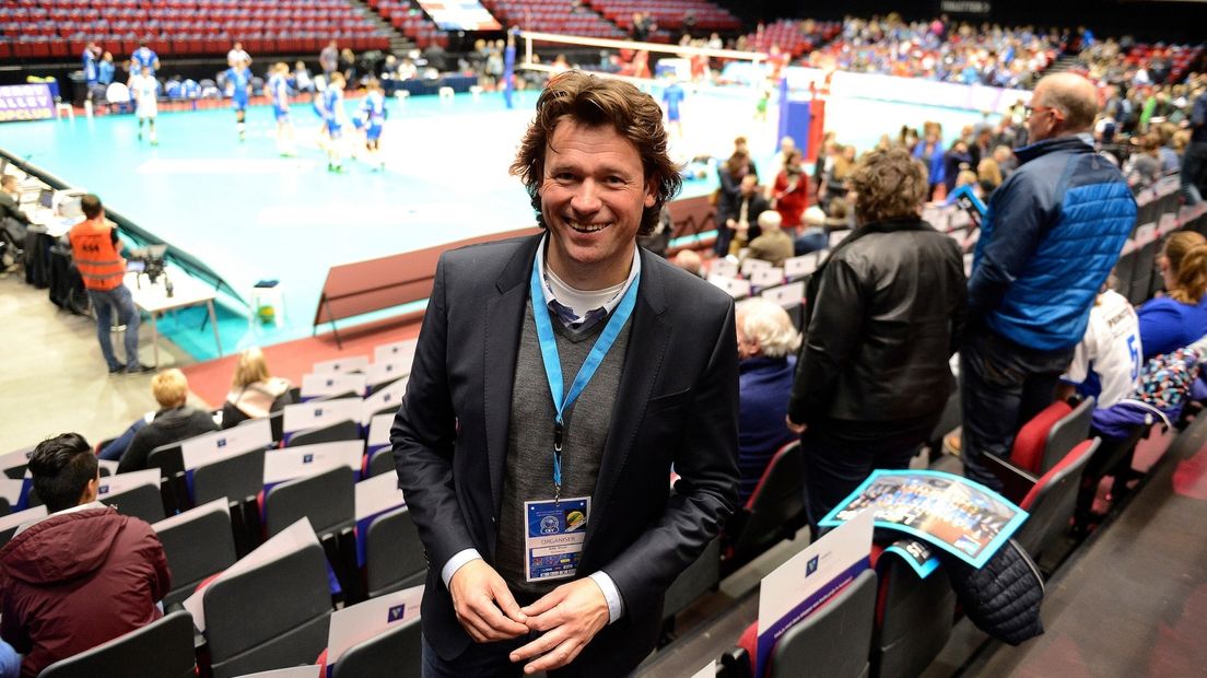 Rob bij een van de Lycurgus-wedstrijden in MartiniPlaza