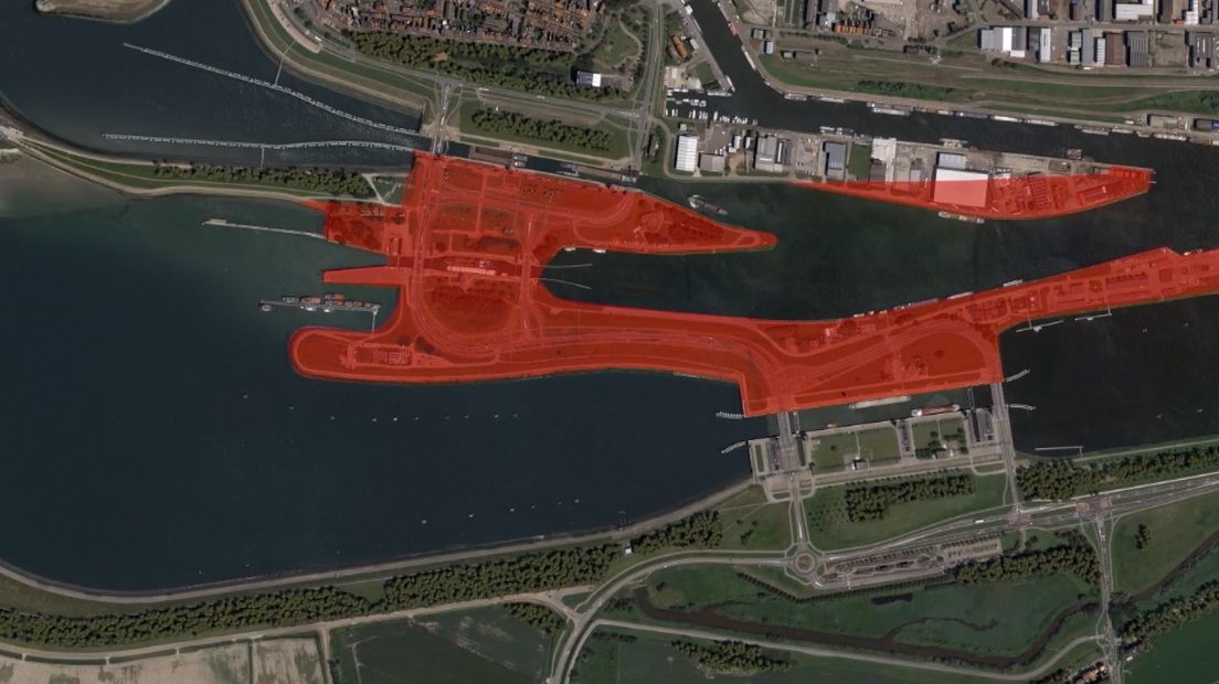 Locatie van nieuwe sluis Terneuzen
