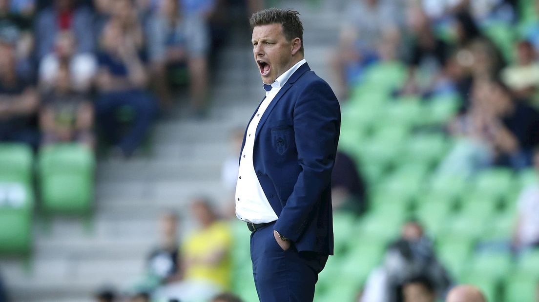 Stegeman tijdens het duel van gisteren