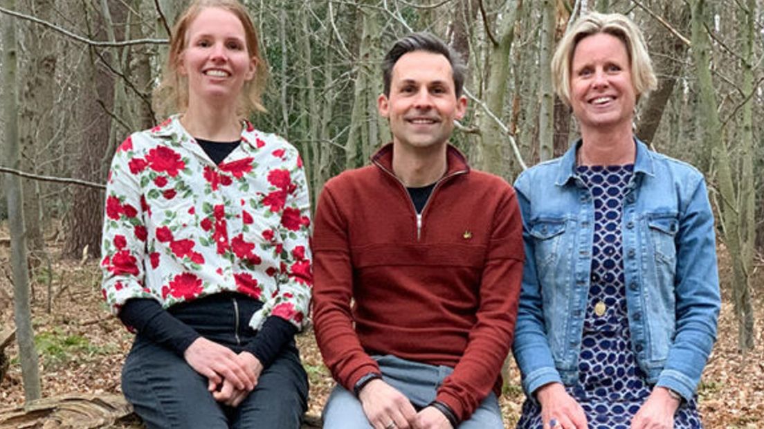Initiatiefnemers Sofie van Rhijn, Ardan van de Graaf en Linda van der Grijspaarde