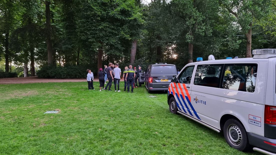 De politie was snel ter plaatse in het Noorderplantsoen