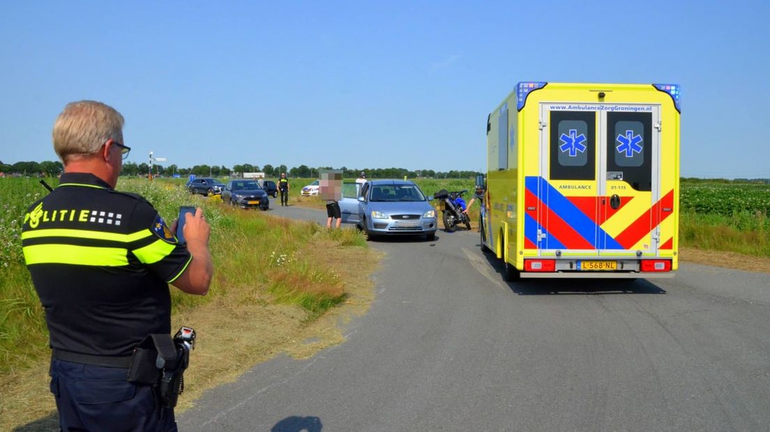 De politie onderzoekt de oorzaak in Ommelanderwijk