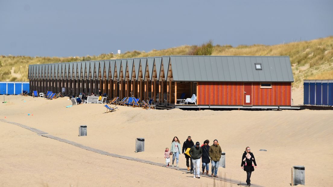Strandhuisjes op het Nollestrand.