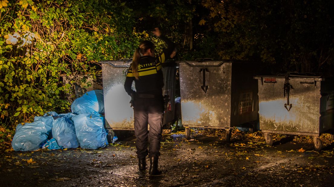 De politie kwam met veel agenten ter plaatse.