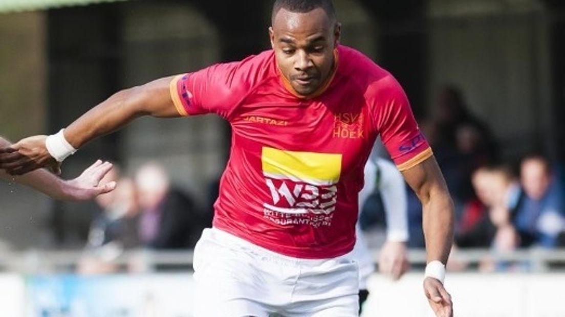 Kyle Doesburg in actie voor Hoek