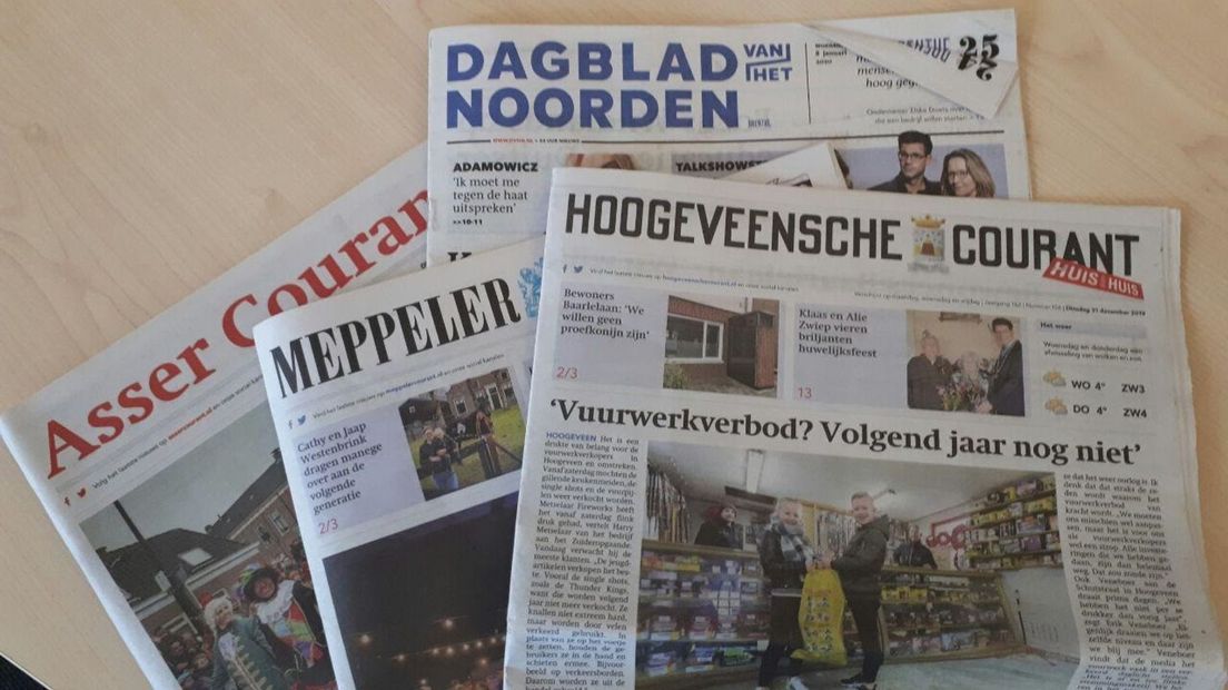 NDC Mediagroep is uitgever van een hoop kranten in Drenthe (Rechten: RTV Drenthe)