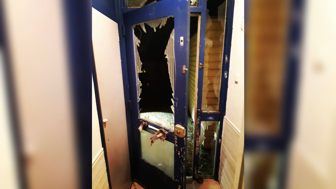 Deur kapot door explosie Middelburg