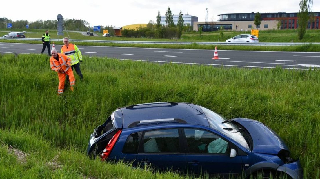 Gewonde bij ongeluk op de A58