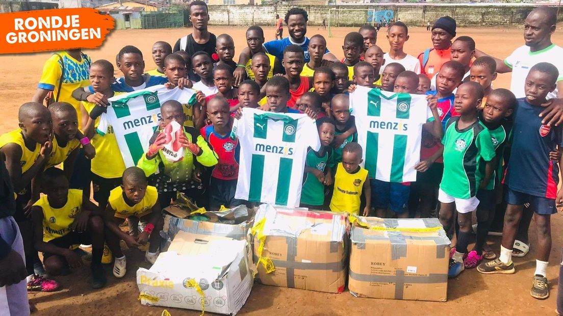 Kids United stuurt elk jaar oude voetbalspullen naar Sierre Leone en die zijn daar van harte welkom