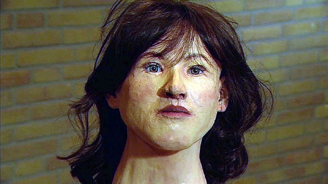 Reconstructie van het gezicht van het Heulmeisje.