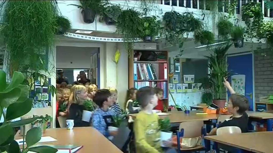 Binnenbos in Utrechts klaslokaal.