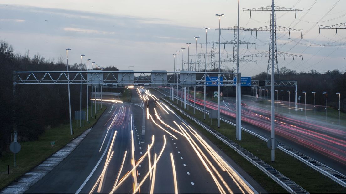  Discolampen Langs De A1 Bij Borne Door Storing Lantaarnpalen Langs De 
