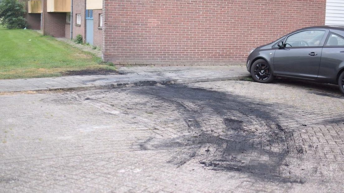 Stille getuige van de autobrand in Hardenberg