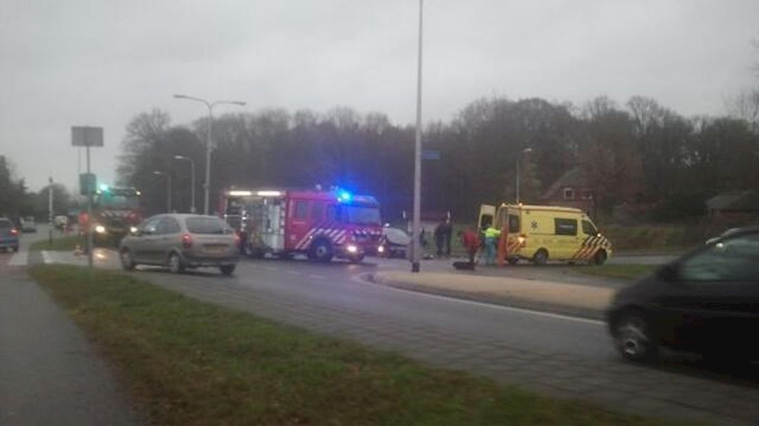 Ongeluk op Lossersestraat in Oldenzaal
