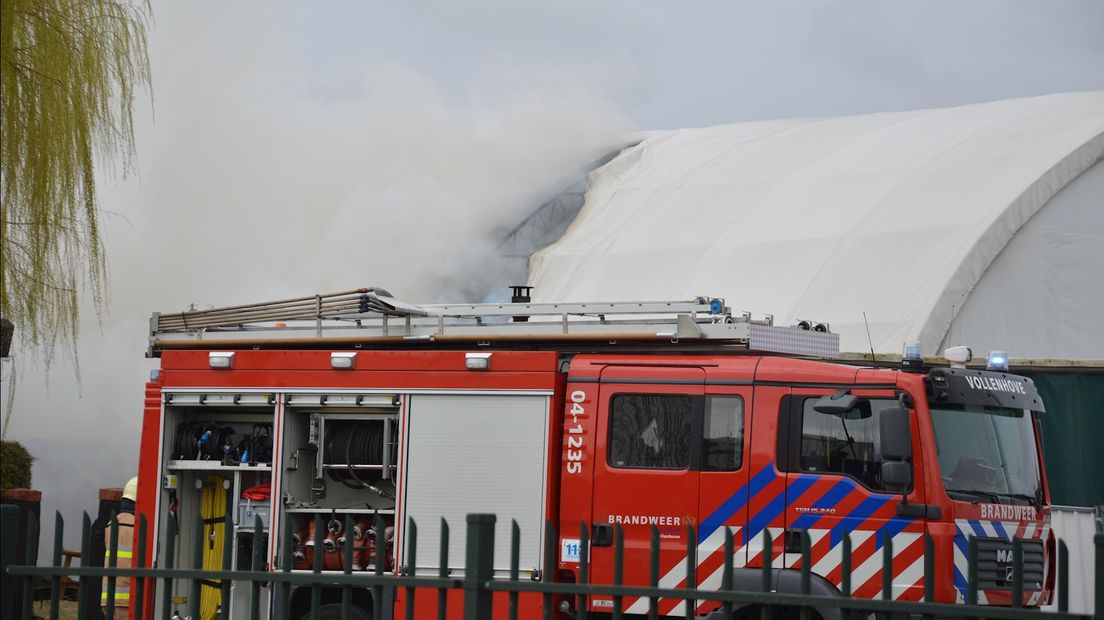 Brand in loods Marknesse