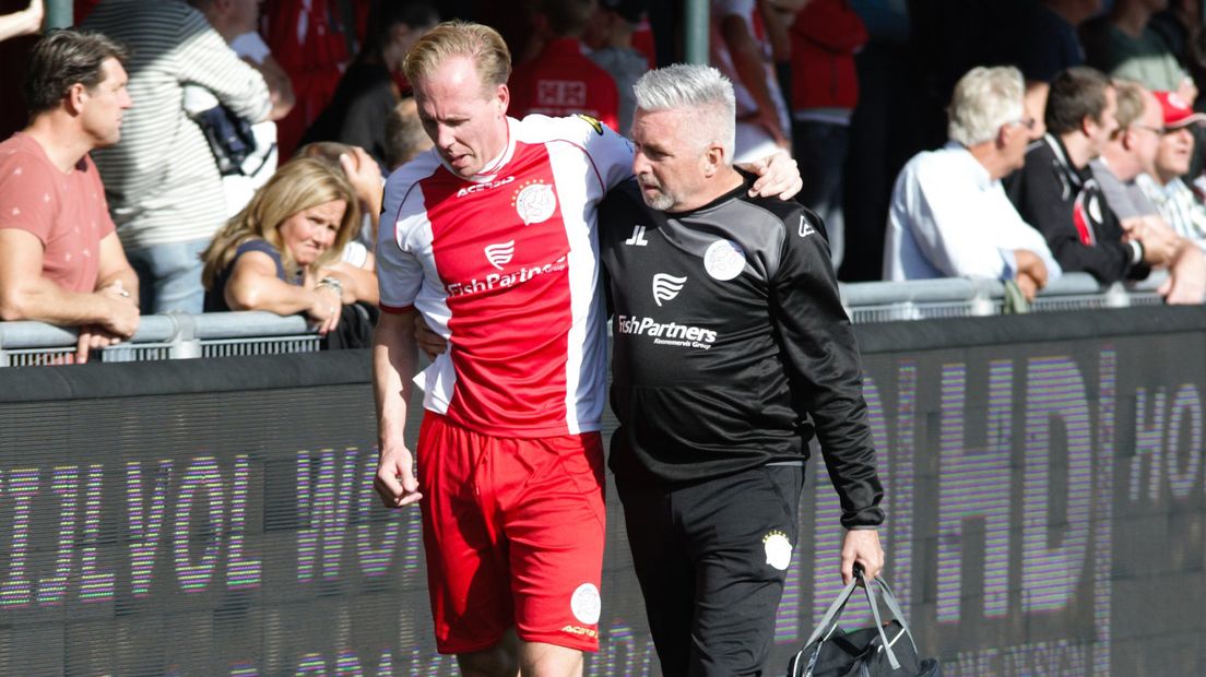 Kevin de Visser is geblesseerd