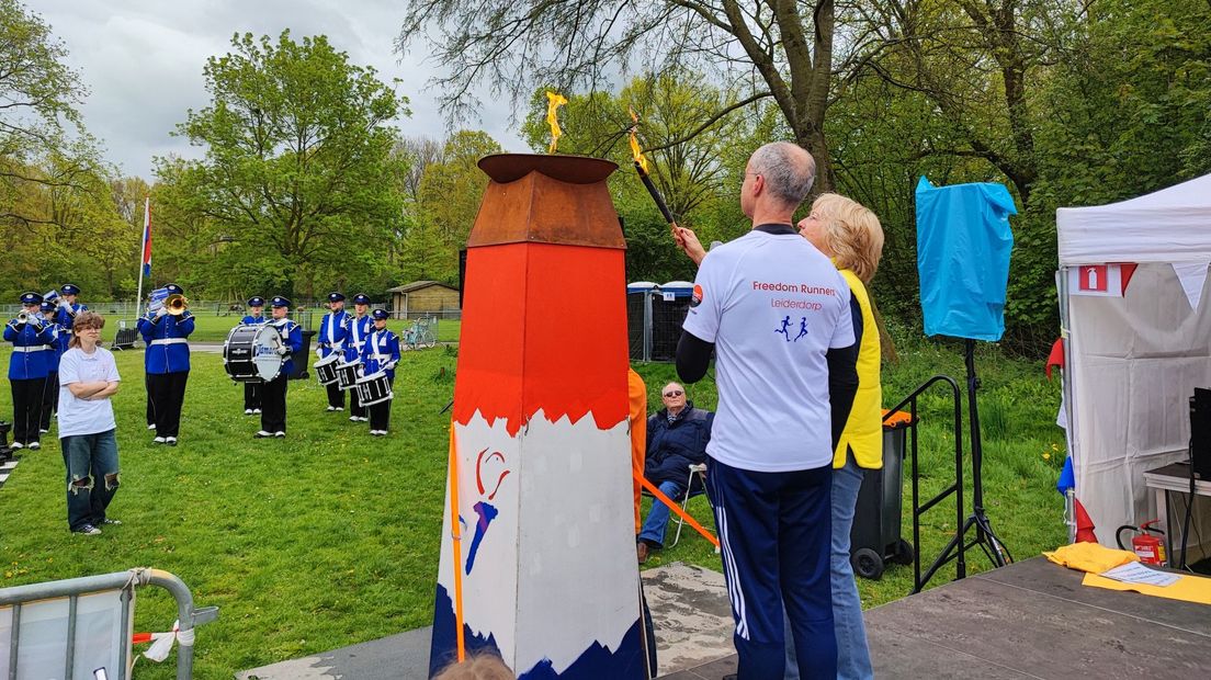 Ook in Leiderdorp brandt het bevrijdingsvuur