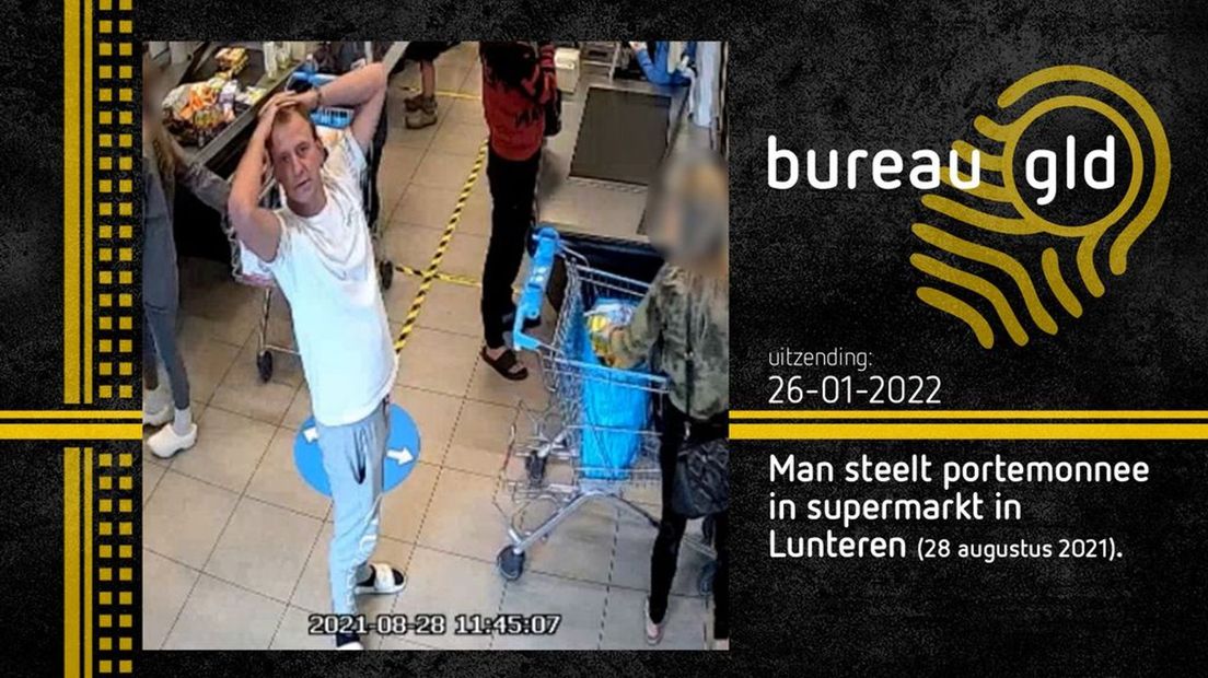 Deze man loopt nog met de portemonnee van zijn slachtoffer rond.