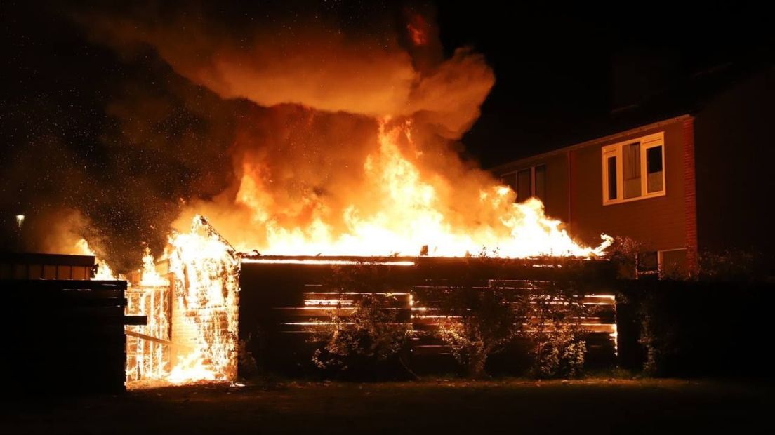 De middelgrote brand in Hoogezand