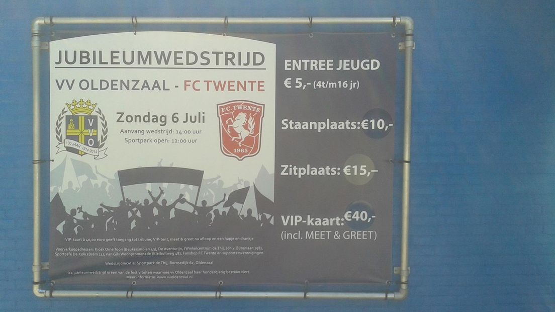 vv Oldenzaal bijna klaar voor FC Twente