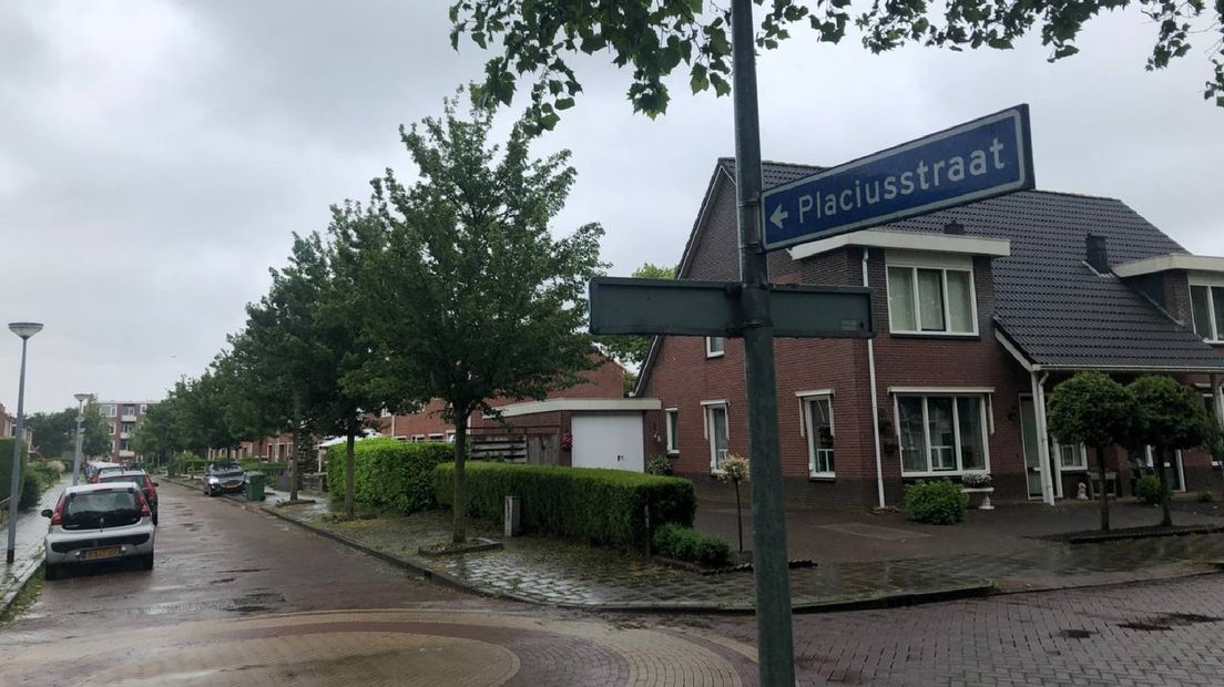 De Placiusstraat in Appingedam waar het steekincident plaatsvond