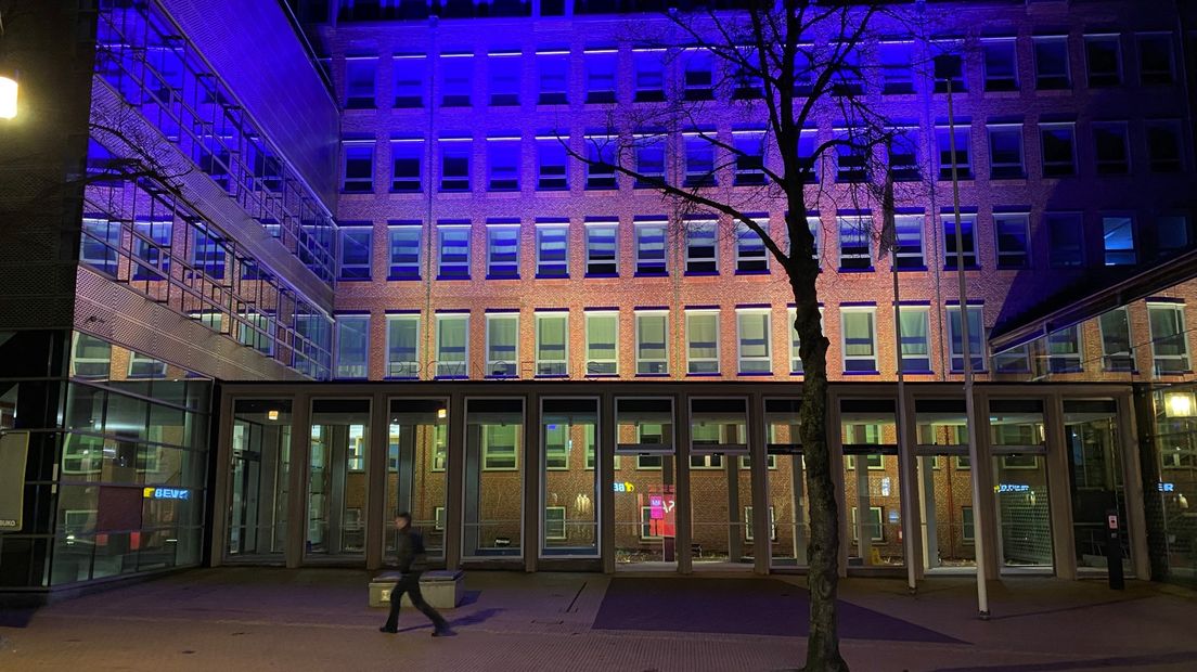 Het provincie gehuld in (ongeveer) de kleuren van de Oekraïense vlag