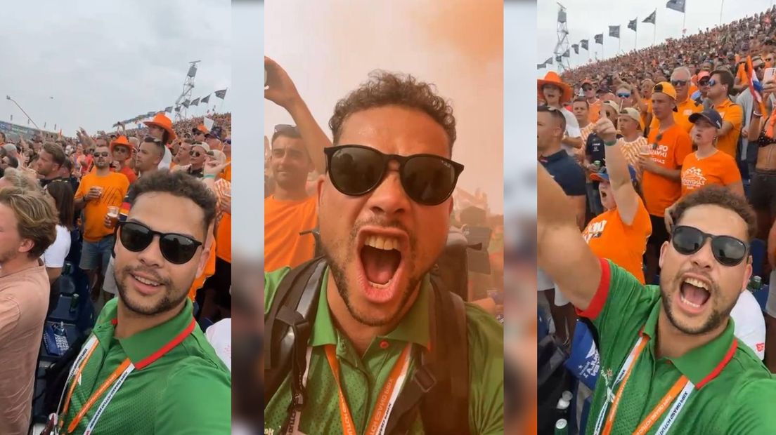Steven van der Laan viert een feestje in Zandvoort