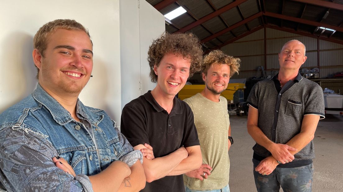 Corné Kosse, Bas van der Heide, Nick Kamerling en Nico van der Wijk