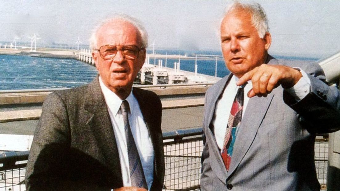 Henk Saeijs met oud-premier Rabin