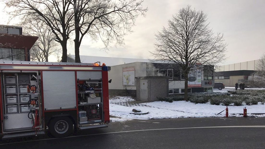 Geen stroom door brand elektriciteitshuisje