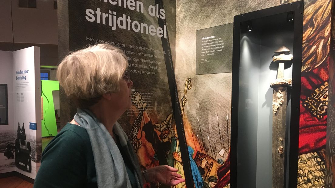 Een Vikingzwaard, een van de topstukken van het nieuwe Stadsmuseum Rhenen