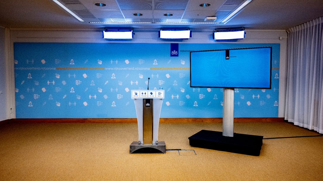 De plek waar minister Kuipers de persconferentie zal geven