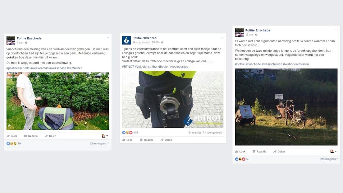 De Overijsselse politie op sociale media