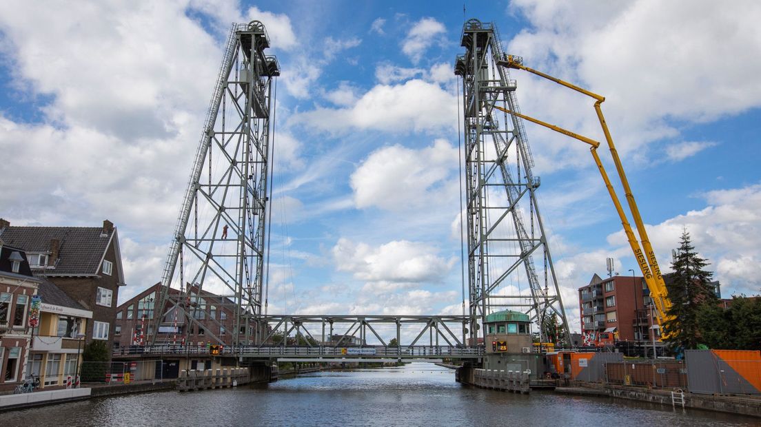 De hefbrug in Boskoop