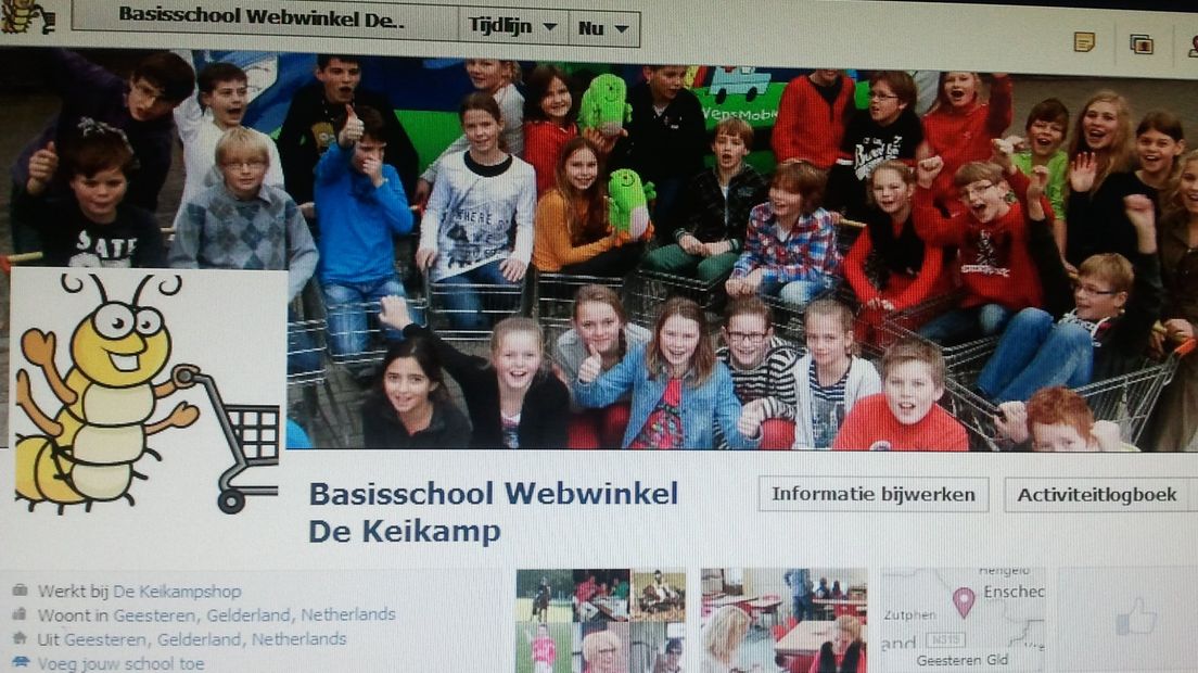 De Keikampschool in Geesteren heeft de Global School Award gewonnen voor haar webwinkel.