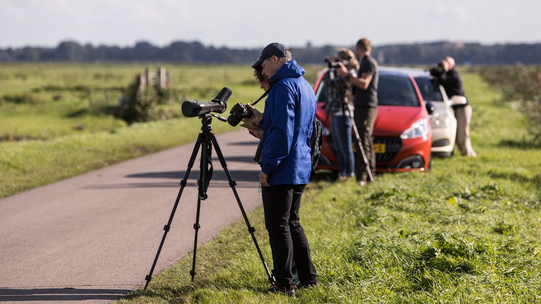 Spotters in de Eempolder.