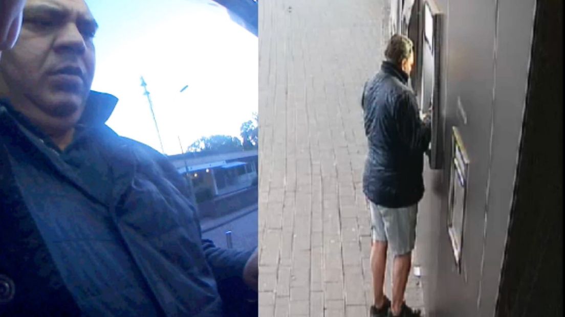 De man probeert met de gestolen pinpas geld op te nemen