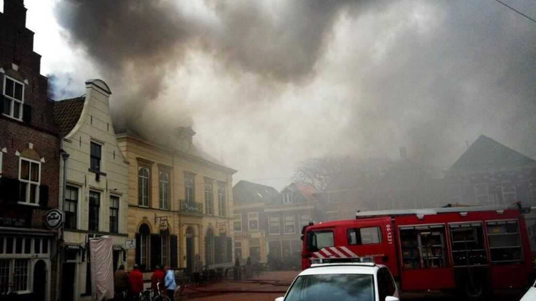 De brand in het café in 2013 (Rechten: Pim Brinkman)
