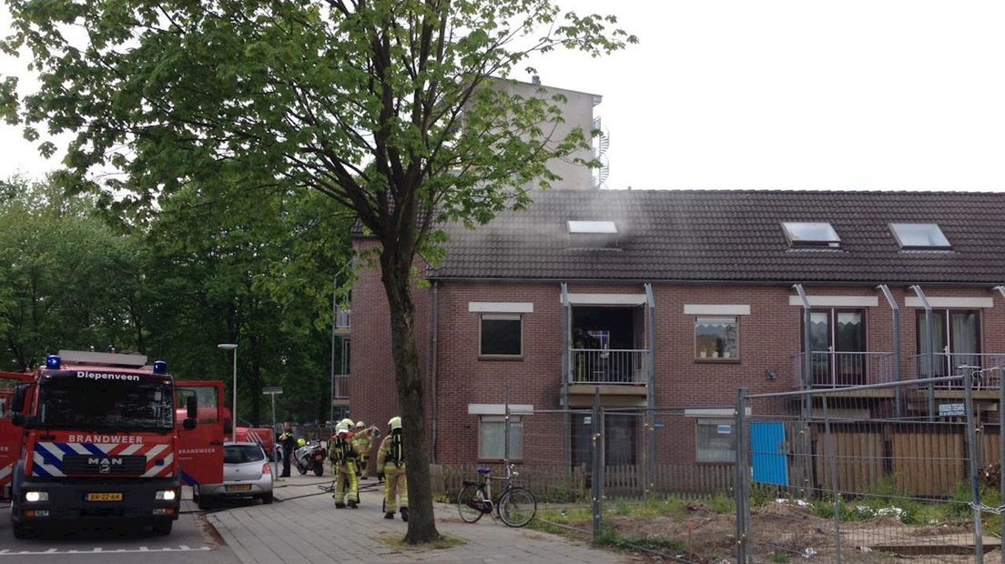 Flinke brand in bovenwoning in Deventer